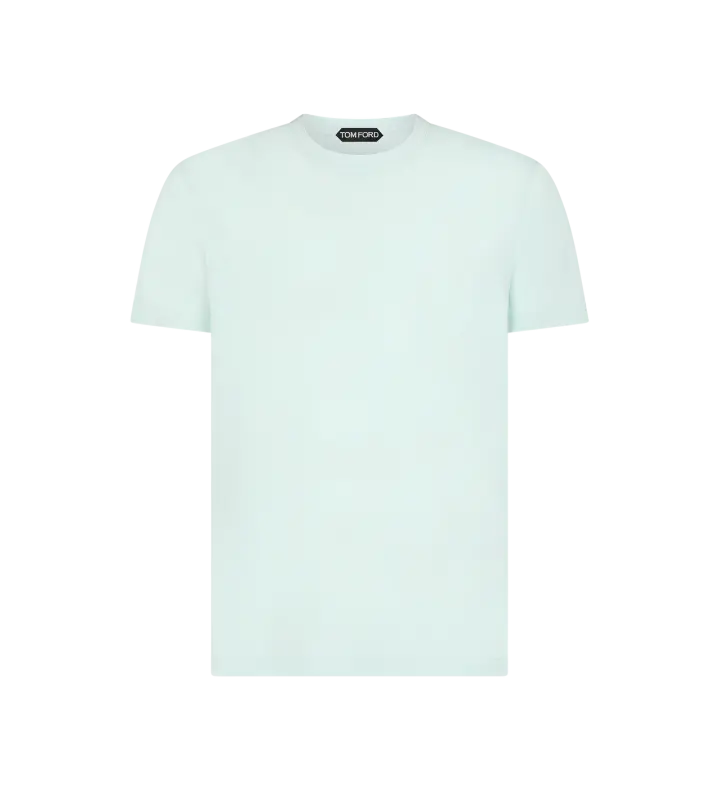 LYOCELL COTTON CREW T-SHIRT GLASS GREEN online